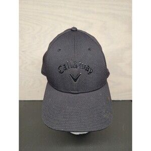 Callaway XSPANN Baseball Hat Cap Hook & Loop Golf Core Black On Black